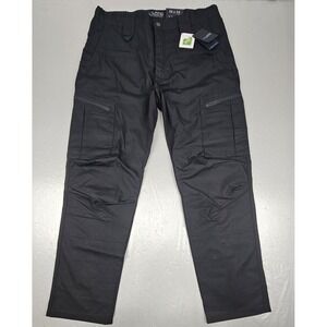 NWT LAPG LA Police Gear Atlas Cargo Pants Mens 36x34 Black Ripstop Workwear